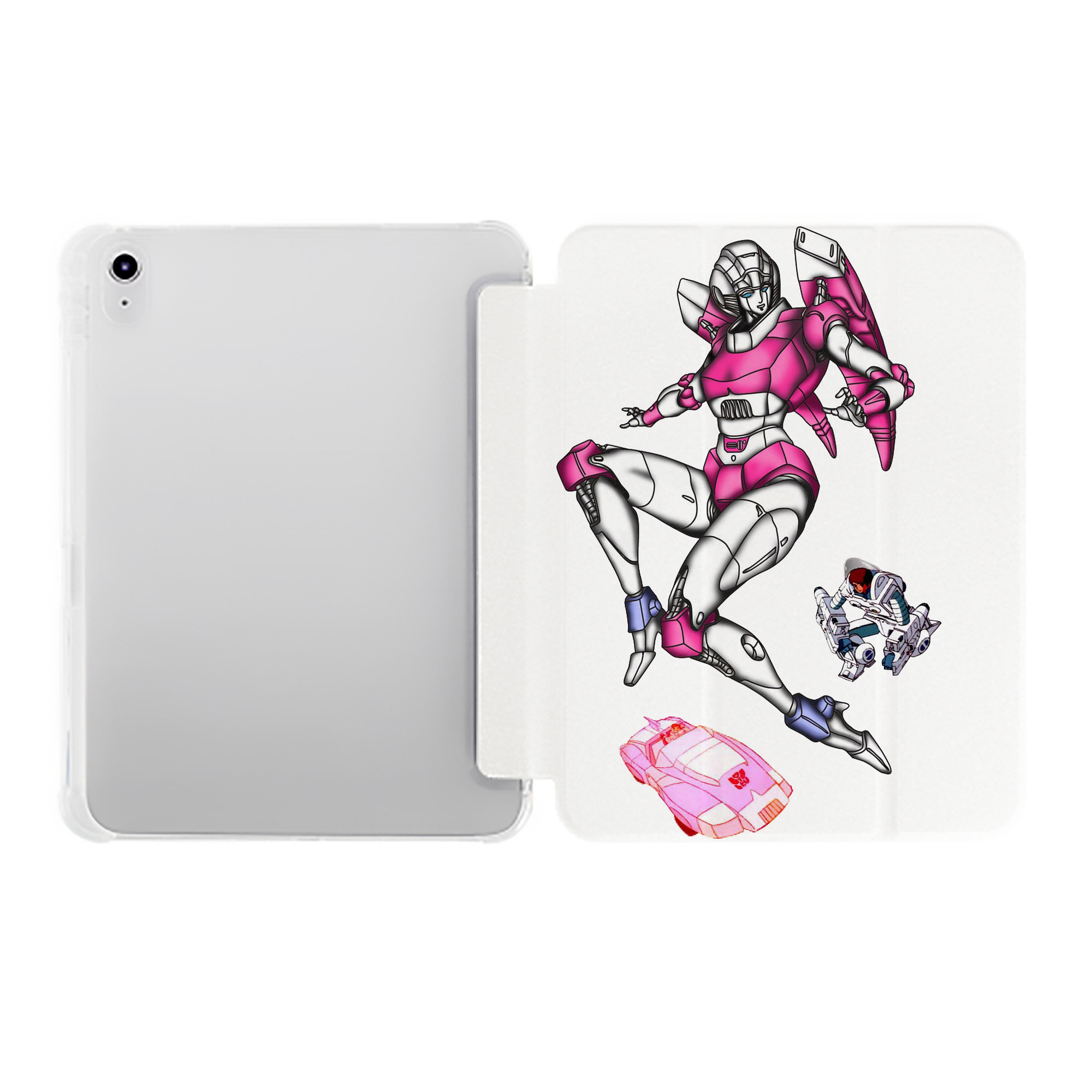 （画像用）  IPad ケース ペン収納付き 三つ折りスタンド PUレザー×シリコン 対応機種9.5/10.5/10.9インチ